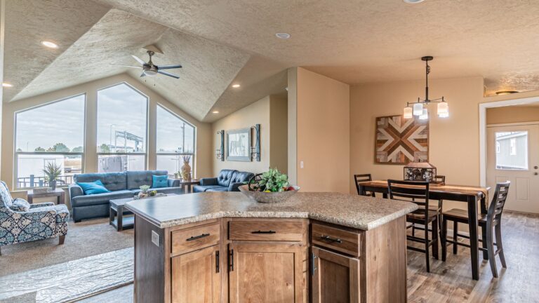 Interior of a modern manufactured home