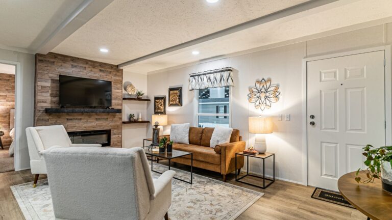 Interior of a modern manufactured home