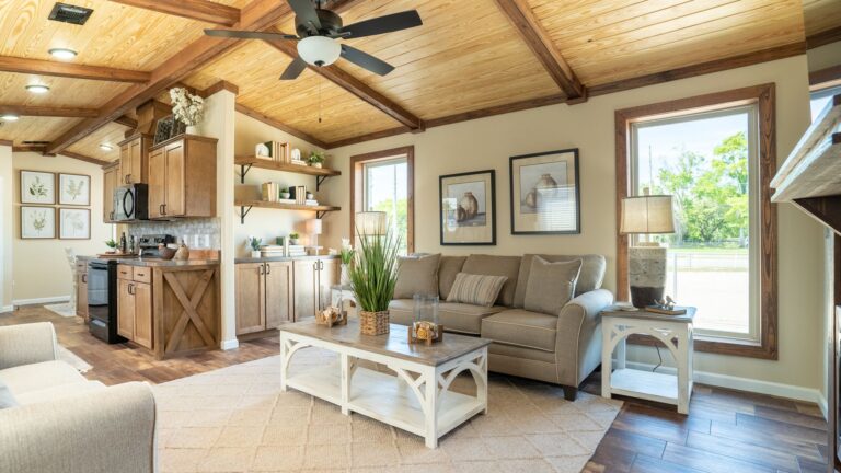 Interior of a modern manufactured home