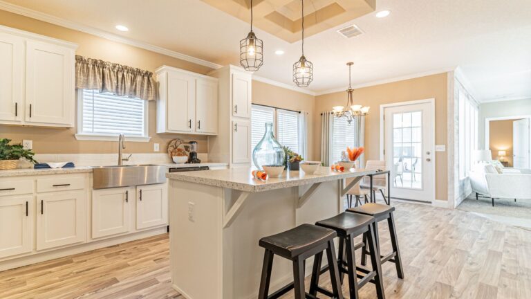 Interior of a modern manufactured home