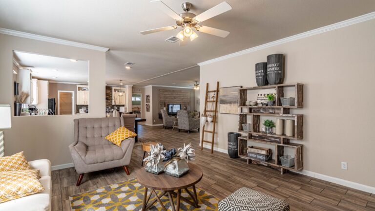 Interior of a modern manufactured home